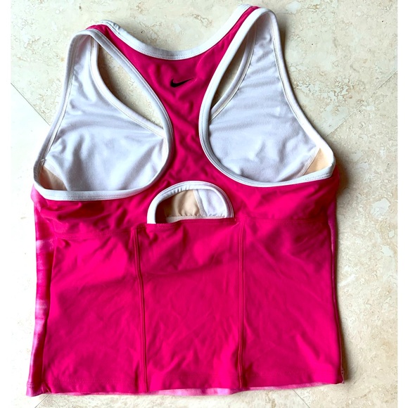Nike racer back pink ladies top Med - Picture 4 of 4